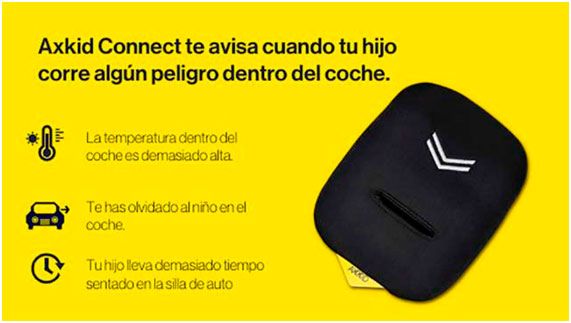 Axkid Connect con sensor de seguridad integrado Axkid Connect te avisa cuando tu hijo corre peligro