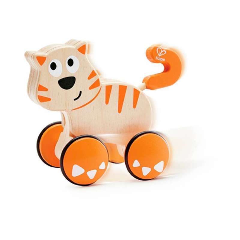 GATITO DE MADERA HAPE DANTE PRESIONAR Y AVANZAR