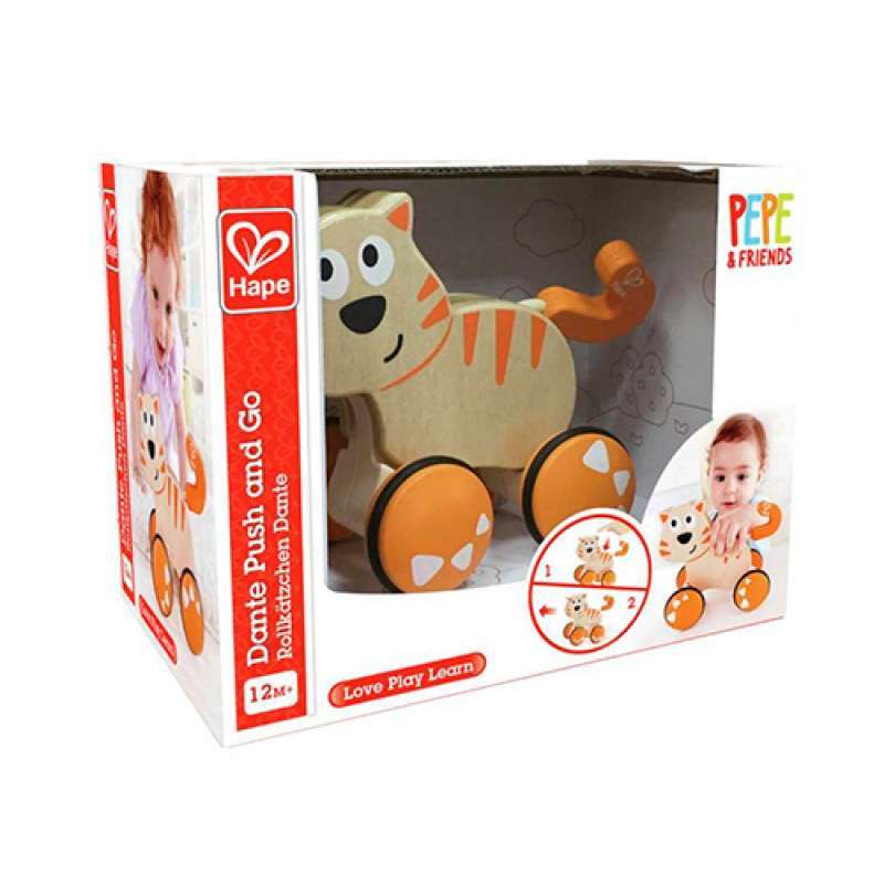 GATITO DE MADERA HAPE DANTE PRESIONAR Y AVANZAR
