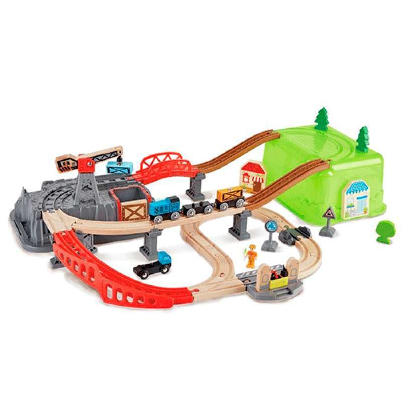 JUEGO DE BLOQUES DE CONSTRUCCION DE FERROCARRIL HAPE