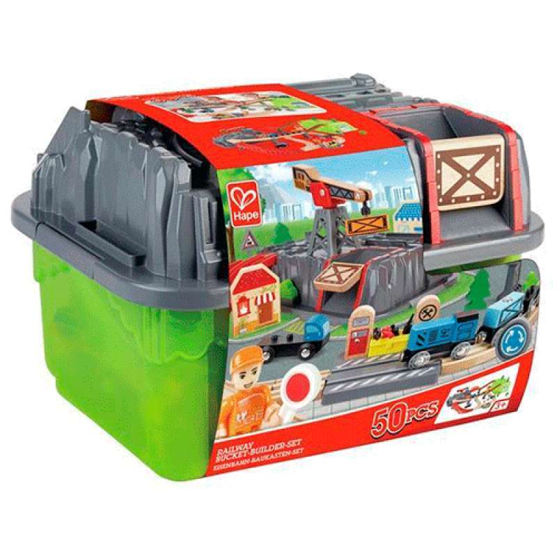 JUEGO DE BLOQUES DE CONSTRUCCION DE FERROCARRIL HAPE