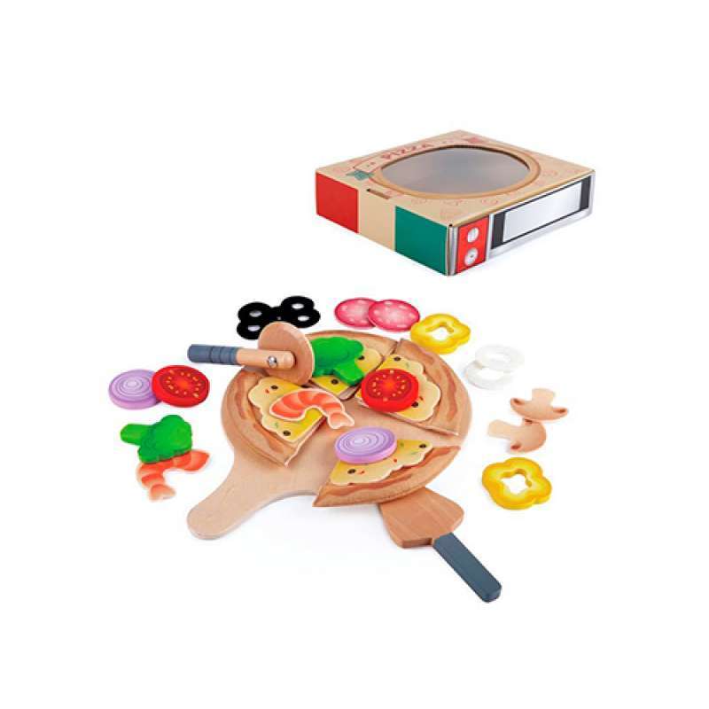 JUEGO DE PIZZA HAPE CON INGREDIENTES