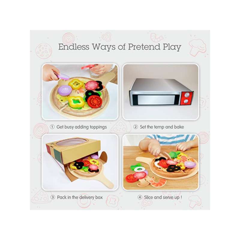 JUEGO DE PIZZA HAPE CON INGREDIENTES