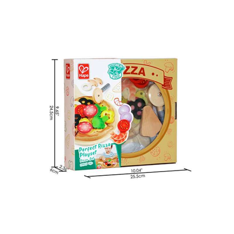 JUEGO DE PIZZA HAPE CON INGREDIENTES