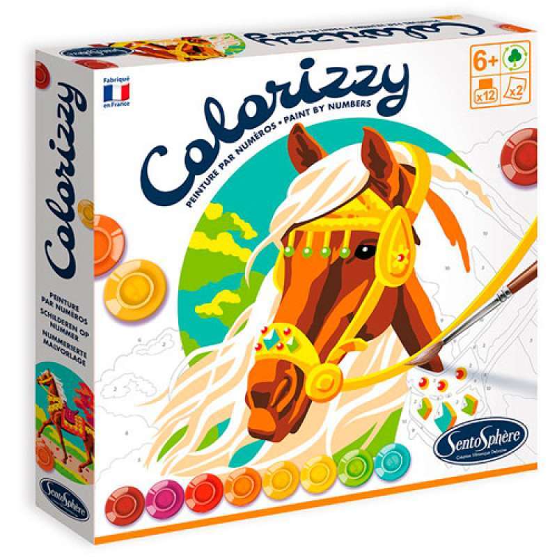 PINTURA POR NUMEROS SENTOSPHERE COLORIZZY CABALLOS
