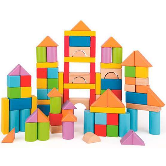 Hape puzzle de madera 101 bloques