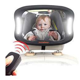 ESPEJO RETROVISOR IMMIEBEAR DE LUXE CON LUZ LED